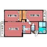 エムズB 2LDKの間取り