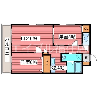 間取図 ティアラリヴァーサイド福住