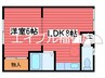 クチュール３１０ 1LDKの間取り