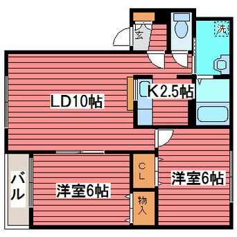 間取図 ロイウッド月寒中央