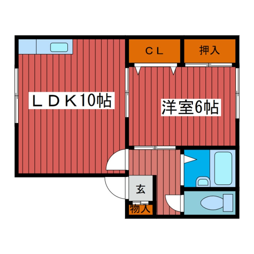 間取図 二条コーポ