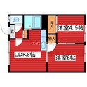 原田荘の間取図