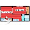 ヒルサイドヴィラ 1LDKの間取り