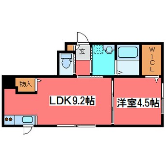 間取図 プラティーヌ月寒東