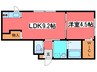 プラティーヌ月寒東 1LDKの間取り
