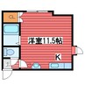 サンホームＭＳ月寒東 1Rの間取り
