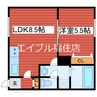 コージーコート西岡 1LDKの間取り