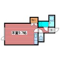 月寒マンションの間取図