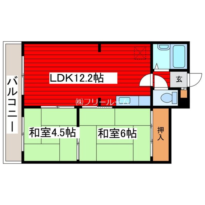 間取図 エンドレス三井西岡