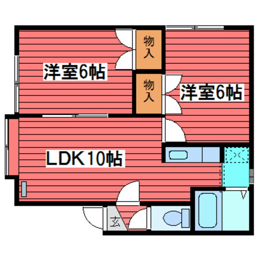 間取図 プリマベーラ西岡