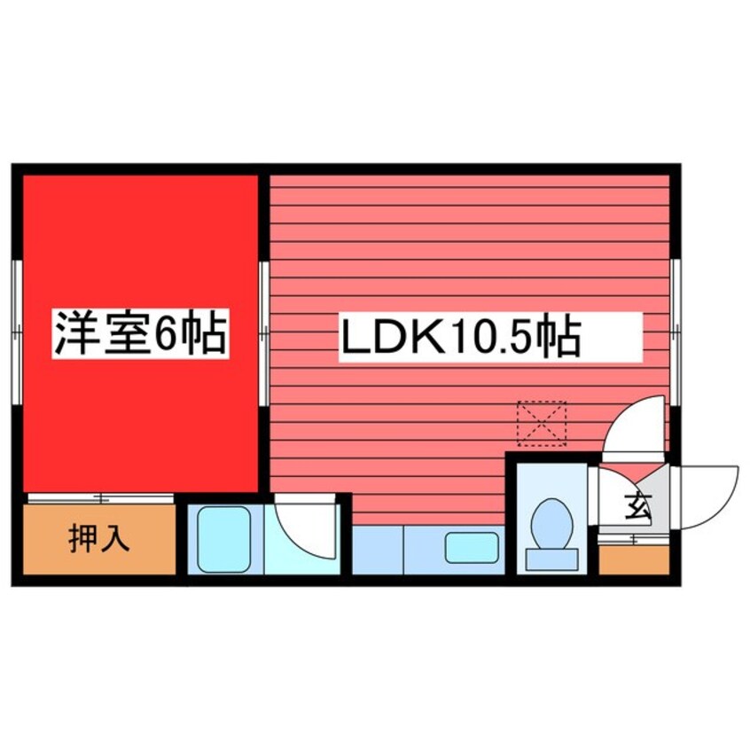 間取図 クレック東月寒