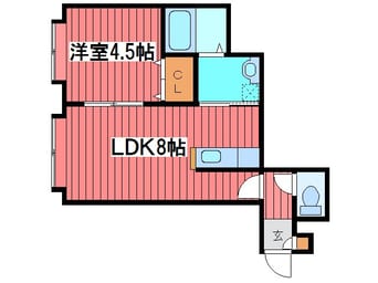 間取図 ディアコート月寒