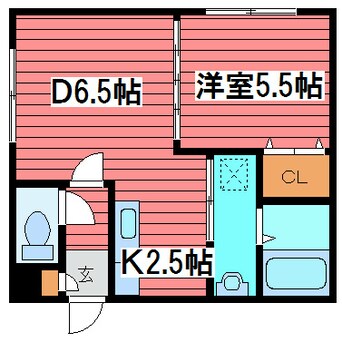 間取図 ボヌール月寒