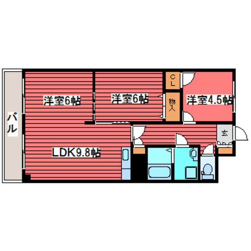 間取図 第２すずらんハイツ