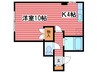 ハーベストＶ 1Kの間取り