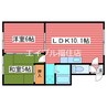 ビラ月寒 2LDKの間取り