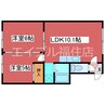 ビラ月寒 2LDKの間取り