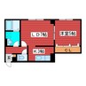 ノースタウン月寒 1LDKの間取り