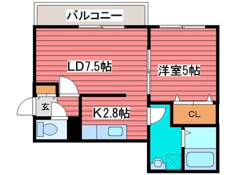 間取図 ノースタウン月寒