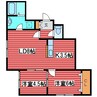 ビッグウエストI 2LDKの間取り