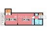 ハイツビバリーヒルズ 1DKの間取り