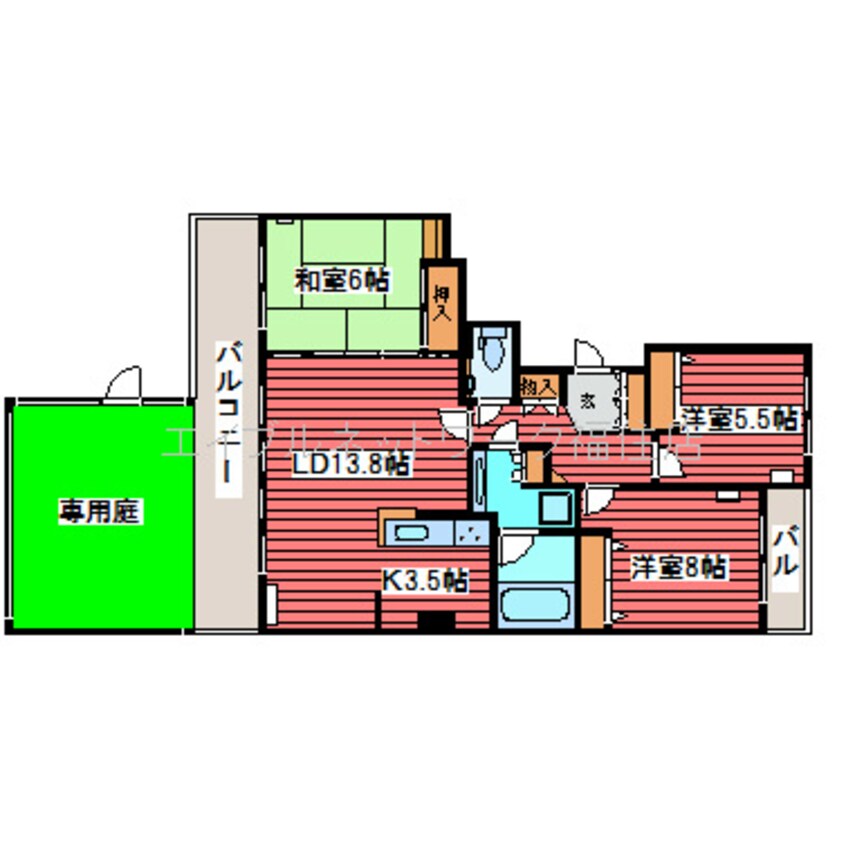 間取図 グランアルト福住オーヴェスト