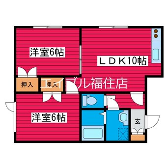 間取図 リバーサイドハイツ