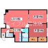 シャルム羊ヶ丘 2LDKの間取り