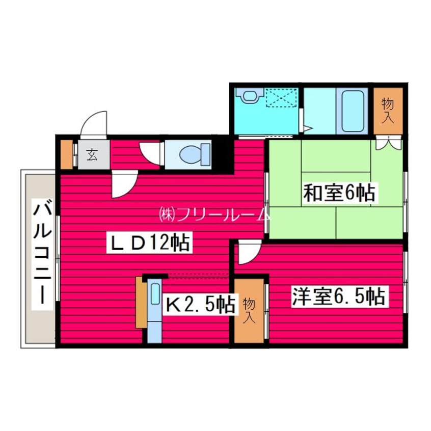 間取図 サンライズマンションIIIＢ