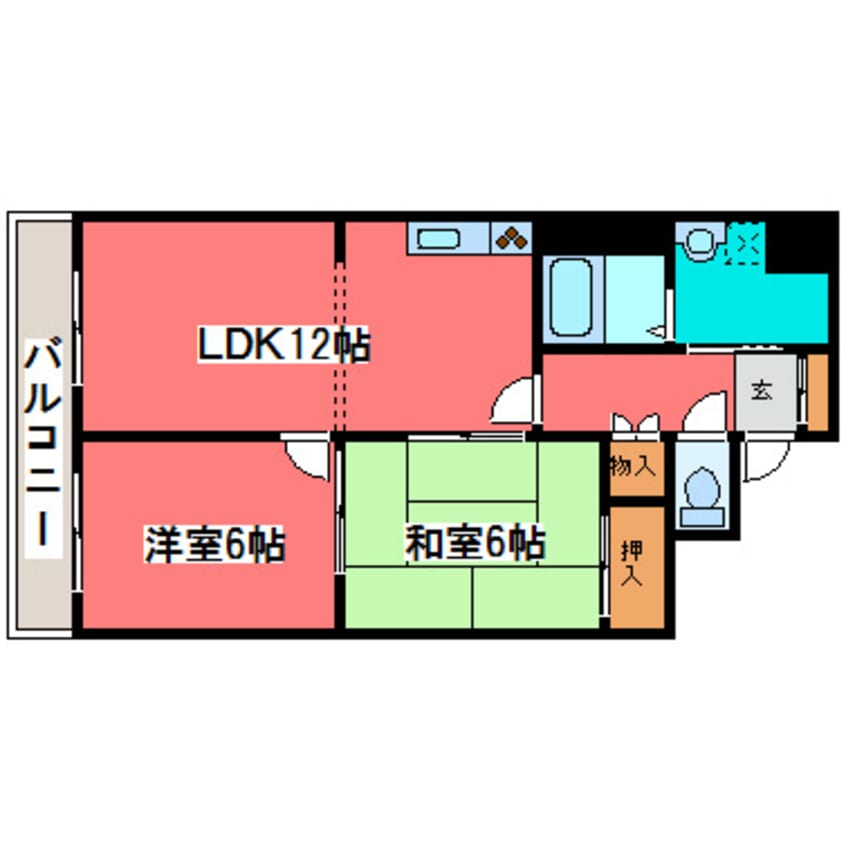 間取図 エクレール羊ヶ丘