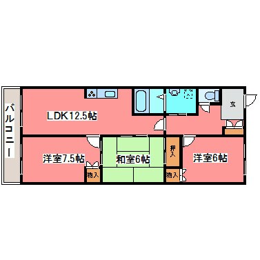 間取り図 エクレール羊ヶ丘