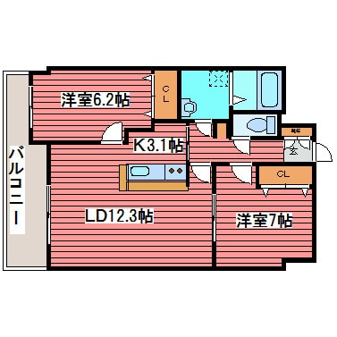 間取り図 ヴィラ福住