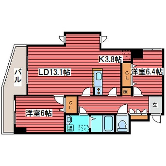 間取図 ヴィラ福住