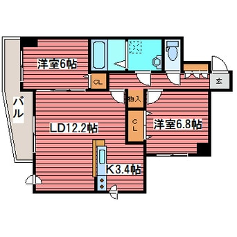 間取図 ヴィラ福住