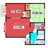 フォーレスト月寒 2LDKの間取り