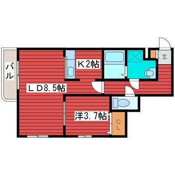 間取図 レガートタワー月寒中央