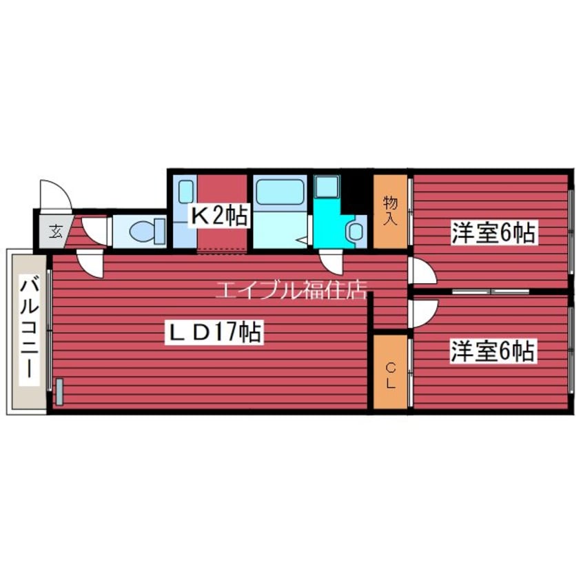 間取図 ハイムプロティア２