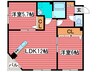 ハピネス福住 2LDKの間取り