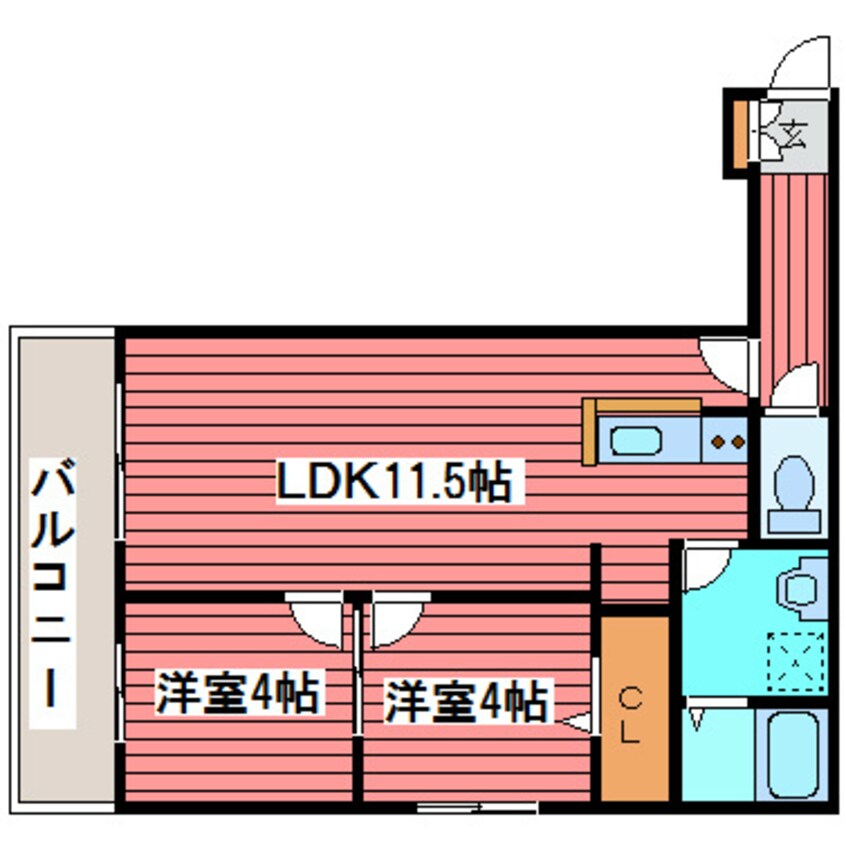 間取図 ビブレス月寒中央ステーション