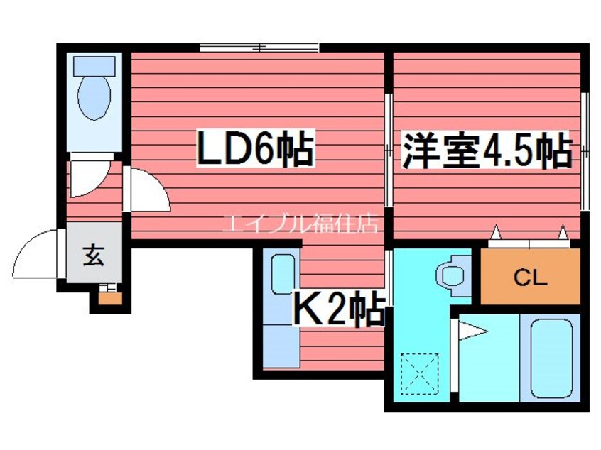 間取図 ＪＹＳコート栄通