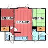 メゾンリラ 2LDKの間取り