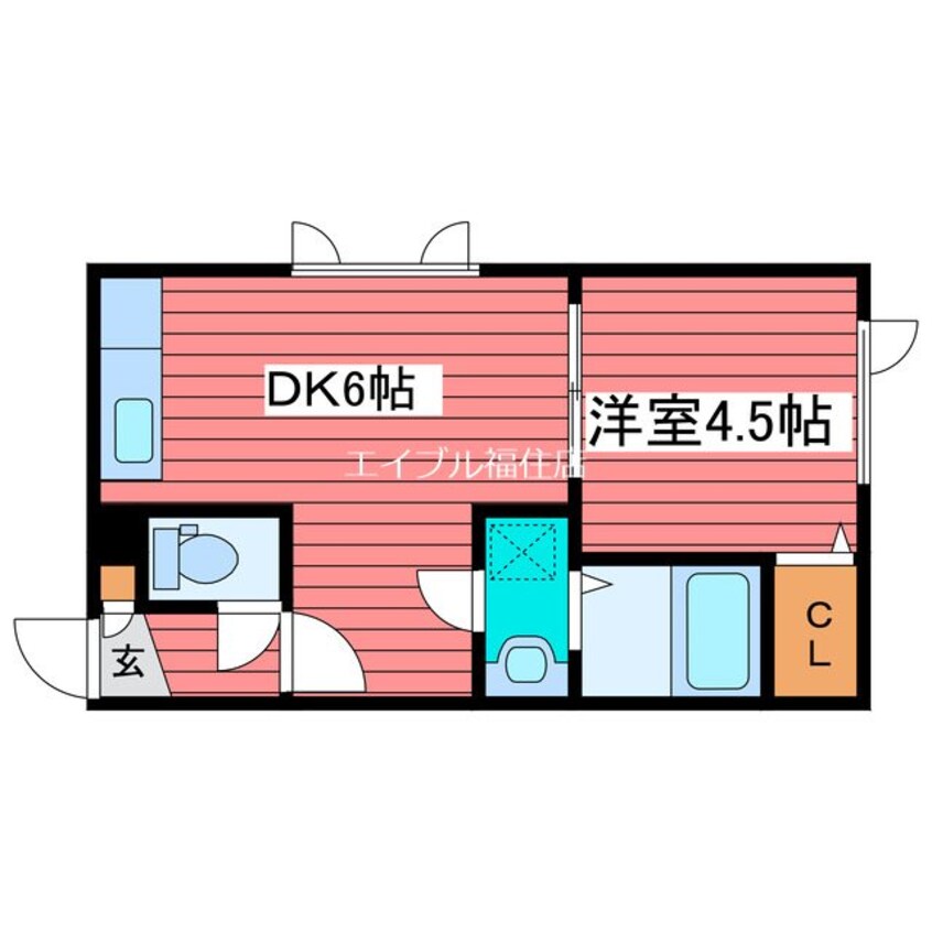 間取図 リッチタウン栄通六番館