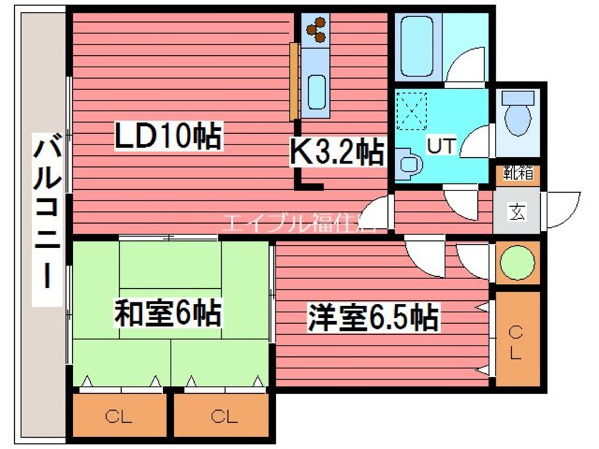 間取図 サンライト西岡I