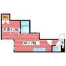 ＣＡＳＡブランカ 1DKの間取り