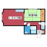 メゾンエム 1LDKの間取り
