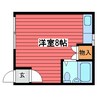 コーポフロンティア 1Rの間取り