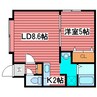 エスポアール福住 1LDKの間取り