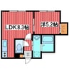 グリーンアベニュー月寒中央 1LDKの間取り