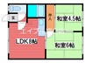 ひまわりハイツ 2LDKの間取り