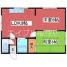 シャトー福住 2LDKの間取り